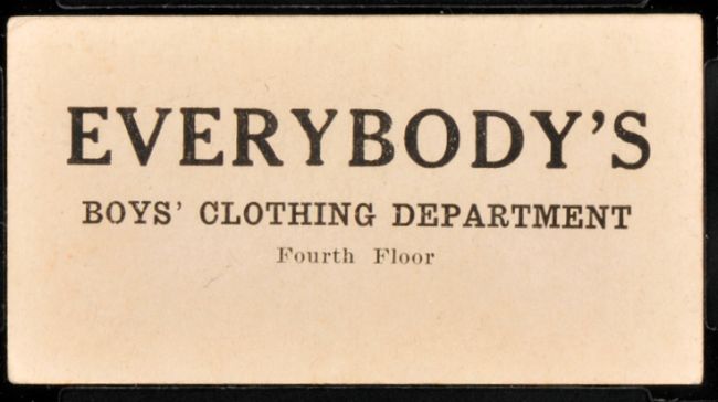 1916 M101-4 Everybody's Boys' Clothing Department